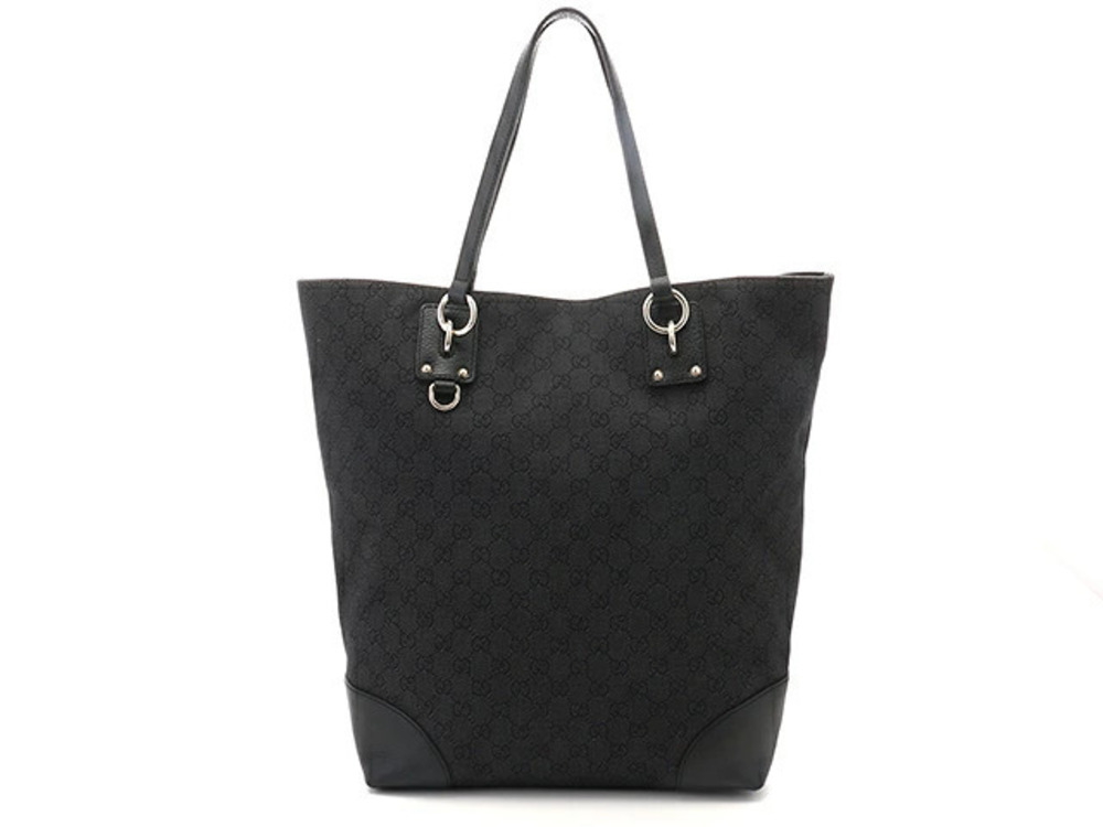 Gucci Tote Bag GG Canvas Calfskin